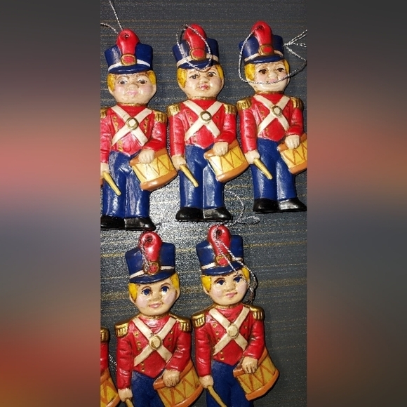 Vintage hand painted toy soldier ornaments - Picture 4 of 9